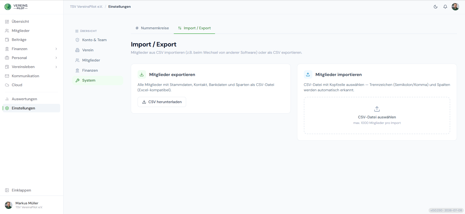 Import & Export